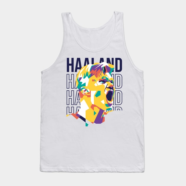 Erling Haaland Pop Art 1 Tank Top by pentaShop